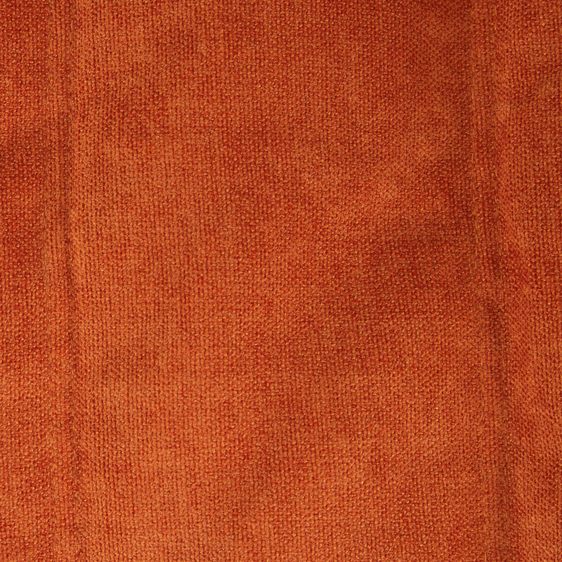 Siège d'appoint en tissu chenille garni de mousse Enzo, orange