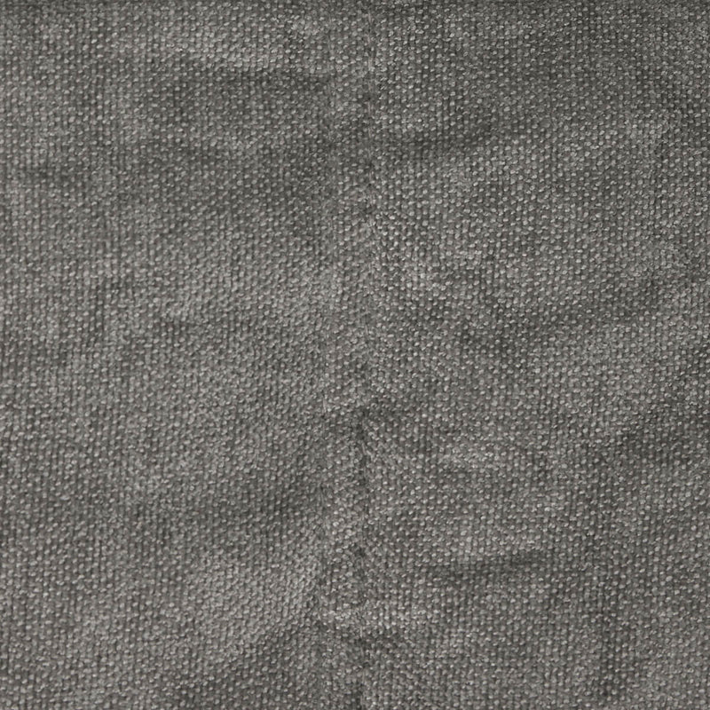 Siège d'appoint en tissu chenille garni de mousse Enzo, gris