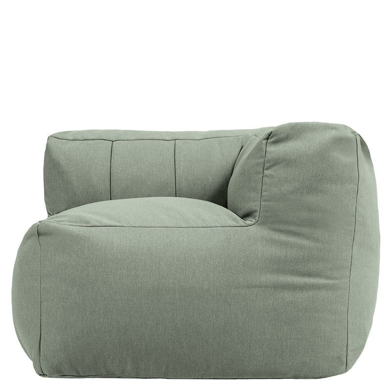 Fauteuil d'angle modulaire Zen, oléfine, vert sauge 