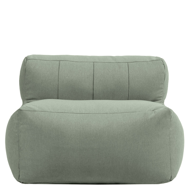 Fauteuil modulaire Zen, oléfine, vert sauge 