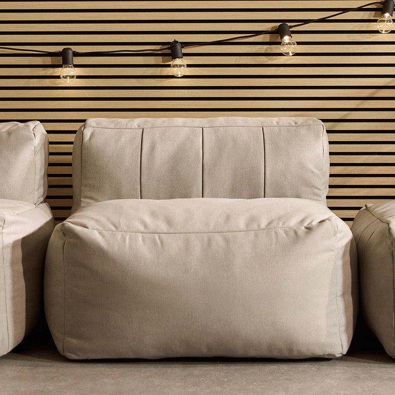 Fauteuil modulaire Zen, oléfine, pierre