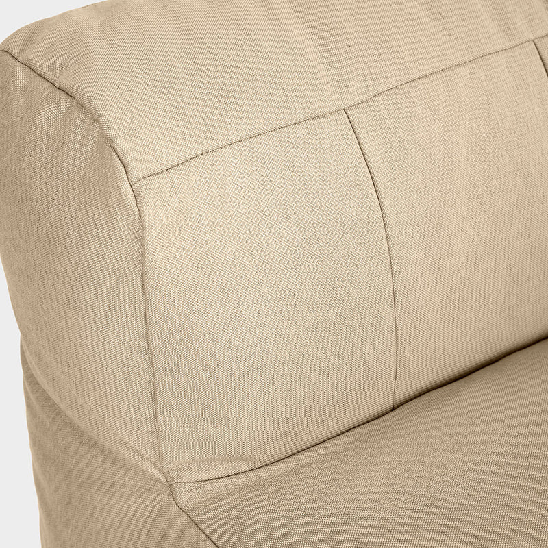 Fauteuil modulaire Zen, oléfine, pierre
