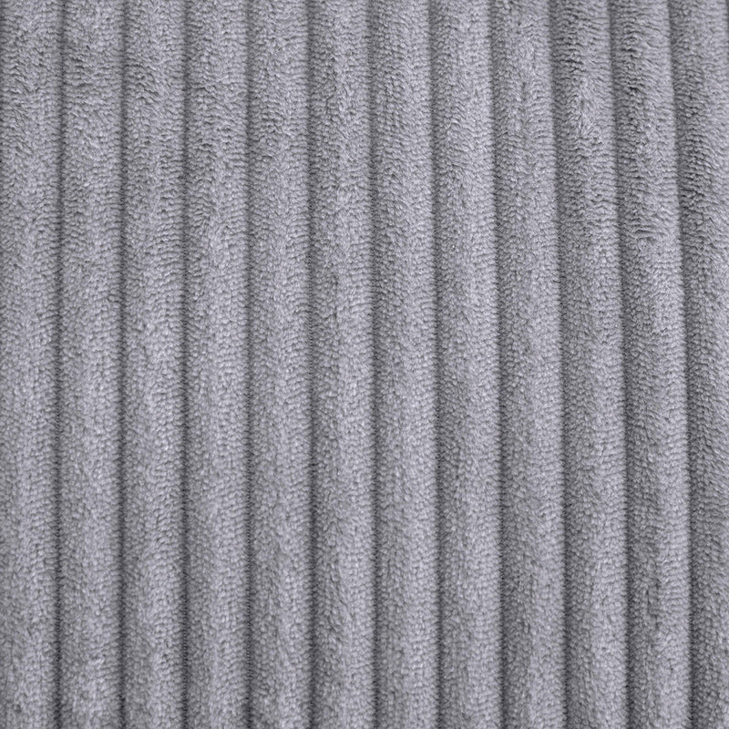 Repose-pieds modulaire Zen, velours côtelé Jumbo, gris