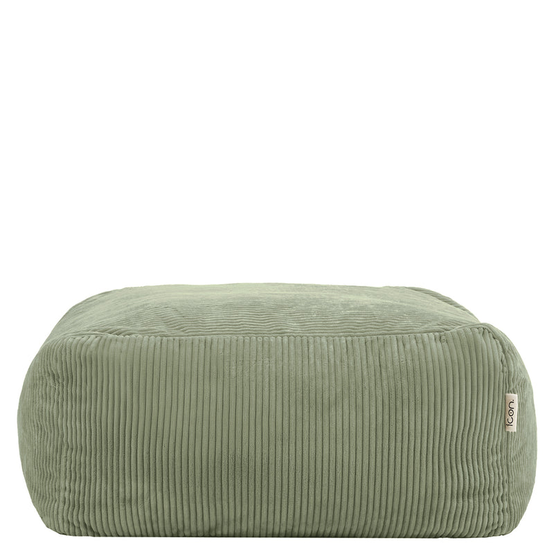 Repose-pieds modulaire Zen, velours côtelé Jumbo, vert sauge 