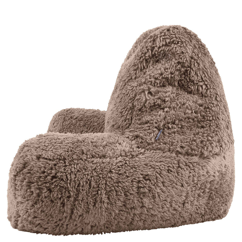 Oreiller de soutien en polaire Teddy, brun moka