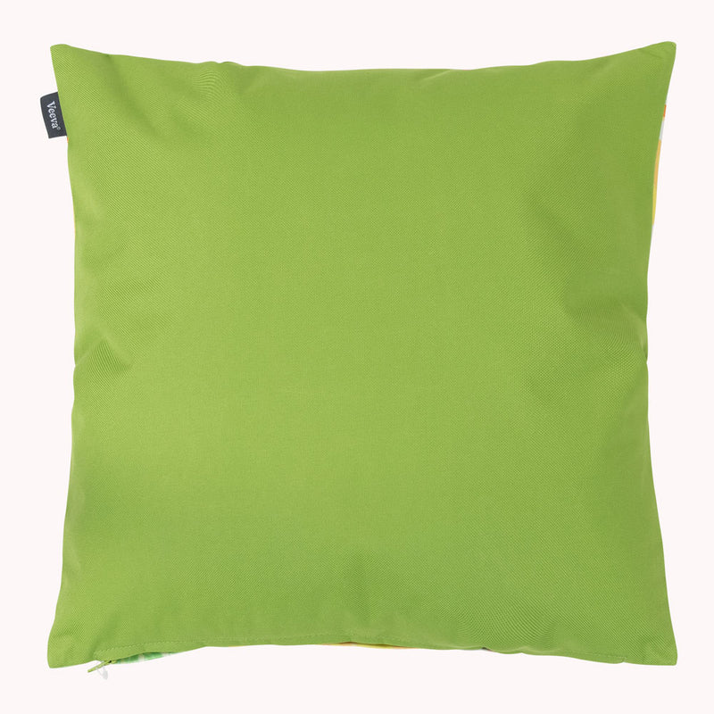 Coussin d'extérieur à fleurs, vert vif