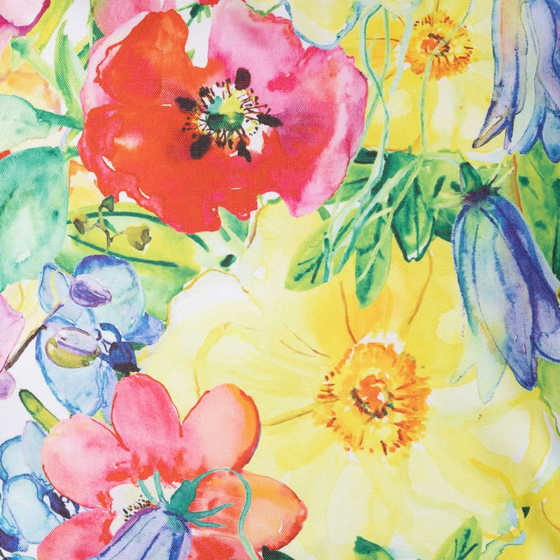 Coussin d'extérieur à fleurs, vert vif