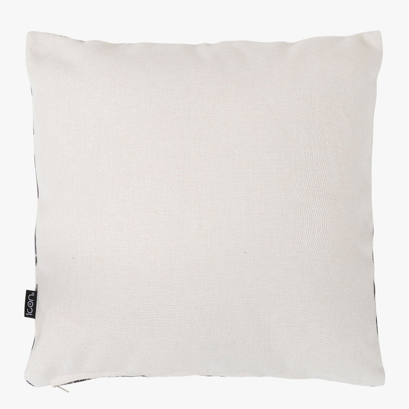 Coussin d'intérieur et d'extérieur à imprimé abstrait griffonné, multicolore