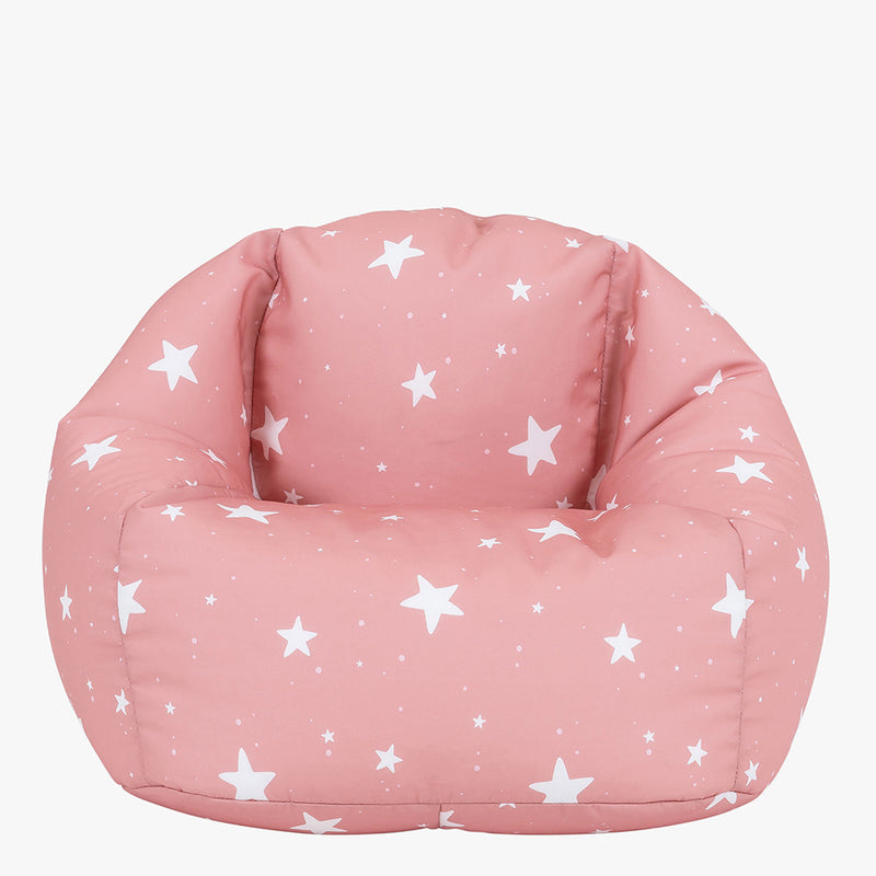 Pouf poire pour enfants Starry Skies, rose
