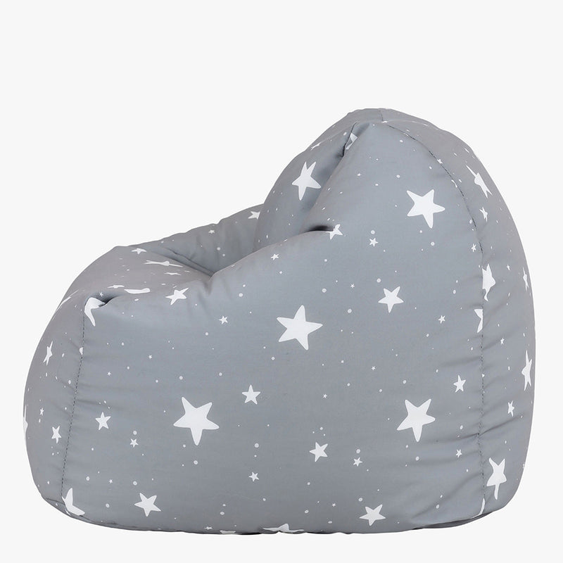 Pouf poire pour enfants Starry Skies, gris