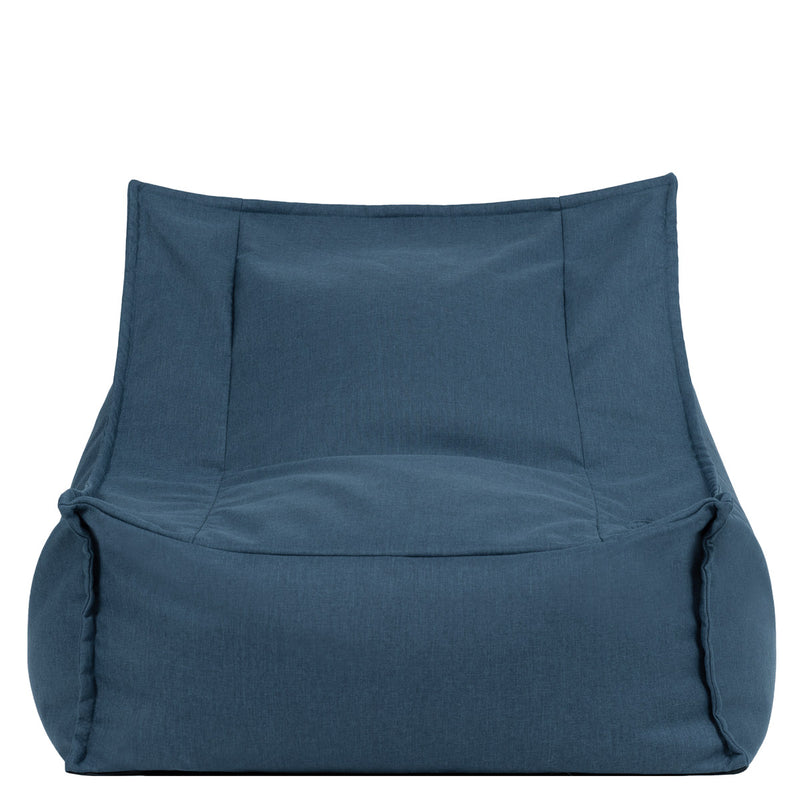 Pouf fauteuil Alto en Oléfine, bleu denim 