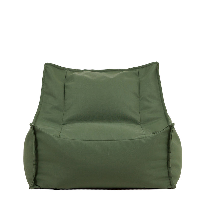 Pouf fauteuil Alto en Oléfine, vert kaki