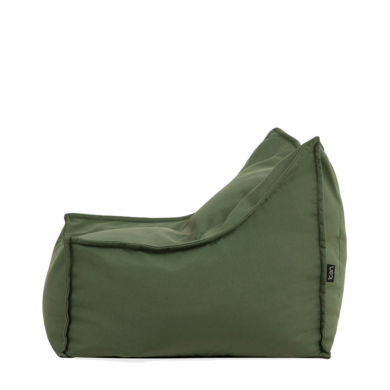 Pouf fauteuil Alto en Oléfine, vert kaki