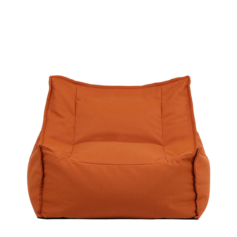 Pouf fauteuil Alto en Oléfine, orange brûlé