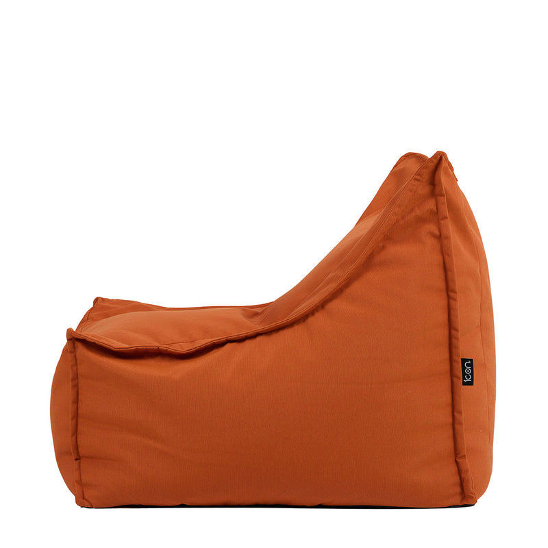 Pouf fauteuil Alto en Oléfine, orange brûlé