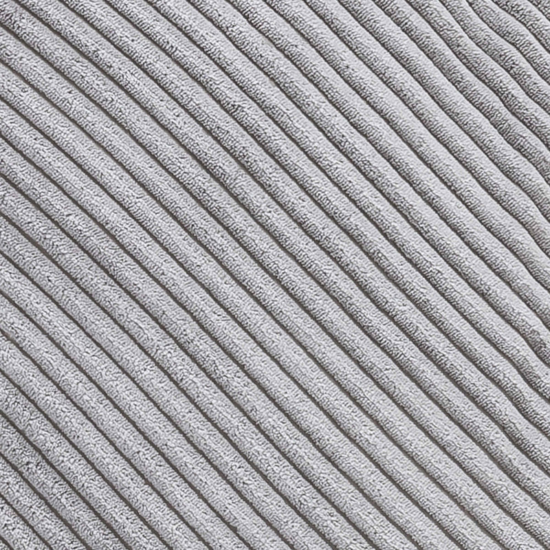 Fauteuil poire Natalia en velours côtelé, gris