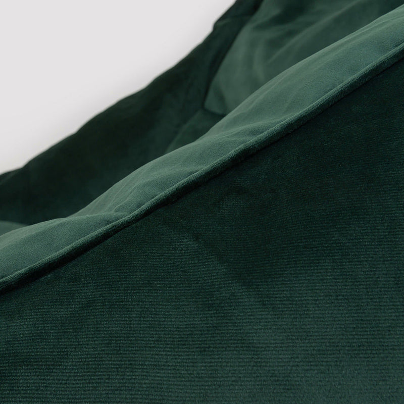 Fauteuil Poire Natalia Velours - Vert Forêt