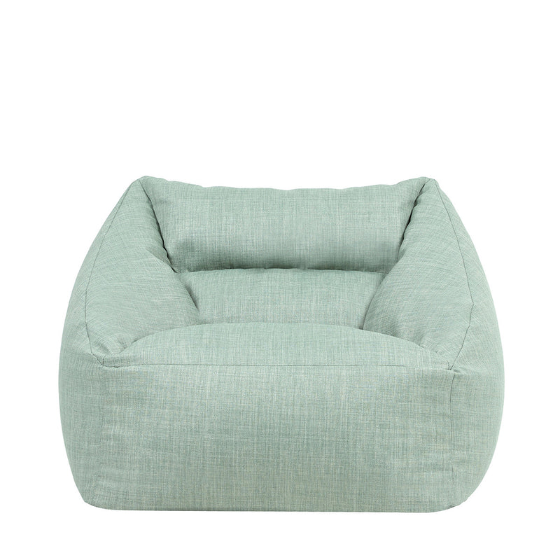 Fauteuil poire en tissu, pour l'extérieur Natalia, vert sauge 