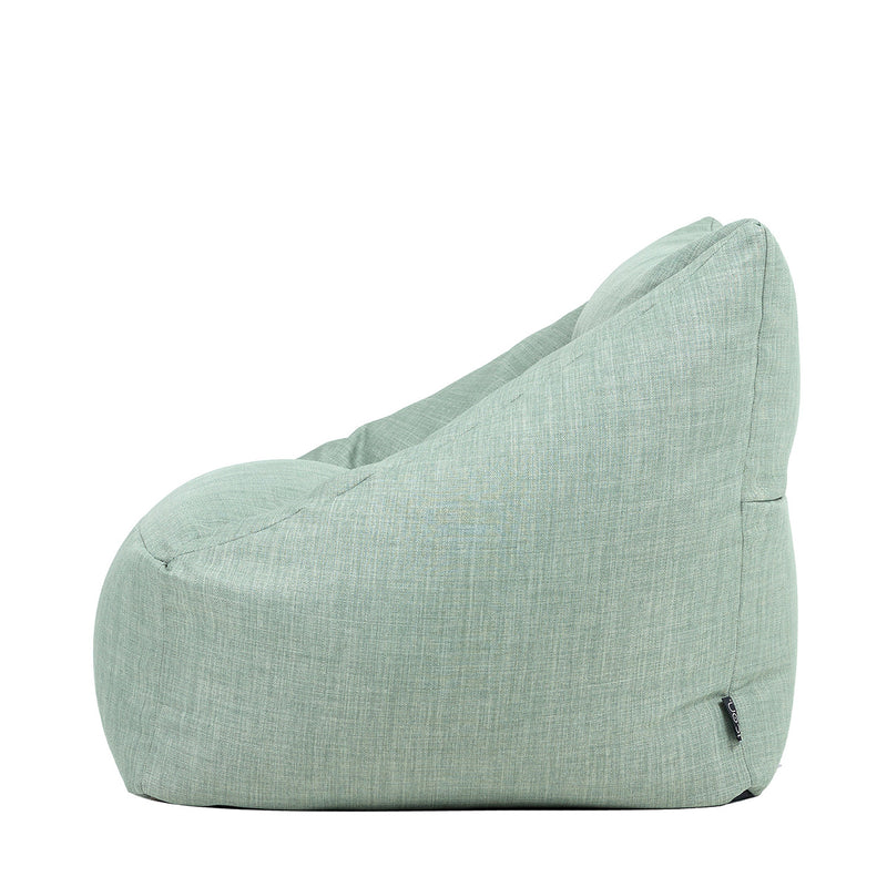 Fauteuil poire en tissu, pour l'extérieur Natalia, vert sauge 