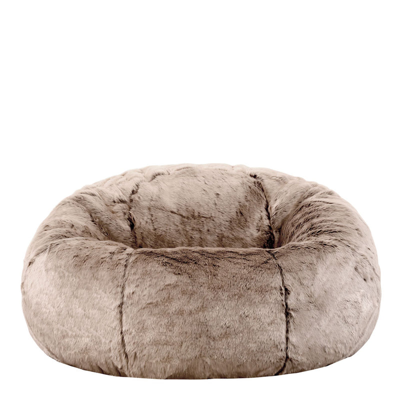 Pouf classique en fausse fourrure Ottowa