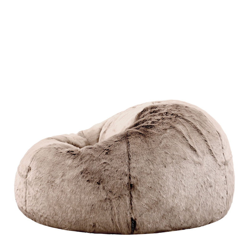 Pouf classique en fausse fourrure Ottowa