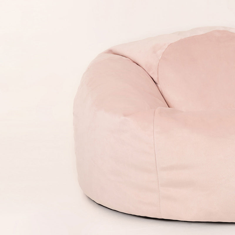 Pouf géant Kingston Velvet - Rose poudré