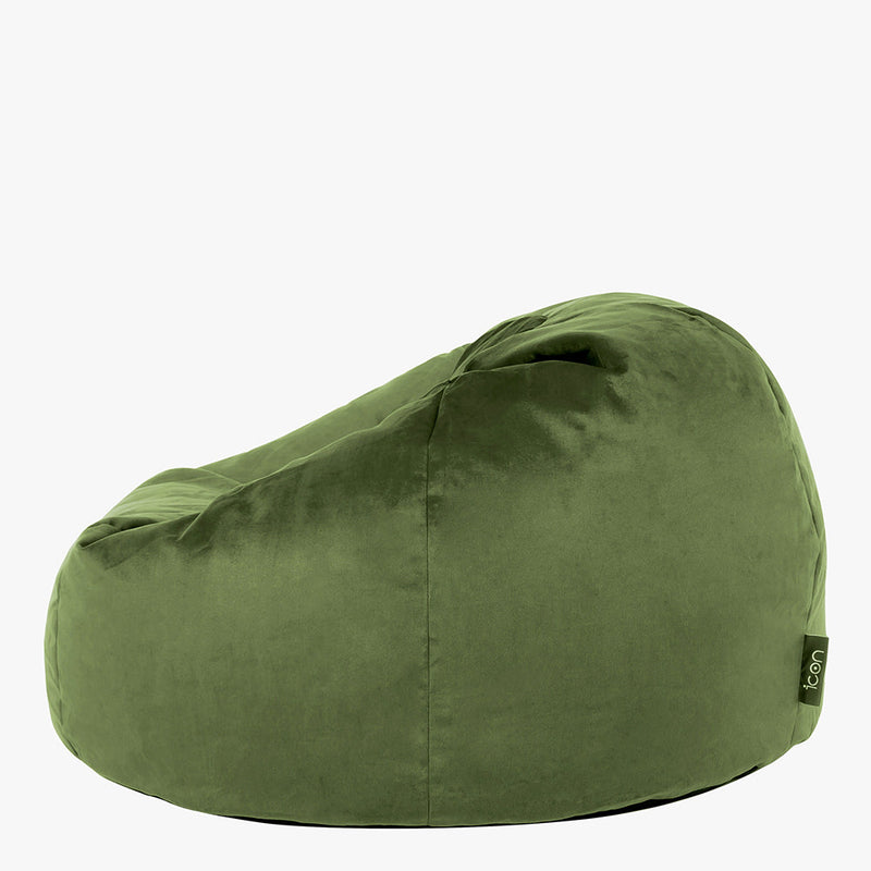 Pouf géant classique Kingston Velvet – vert sauge