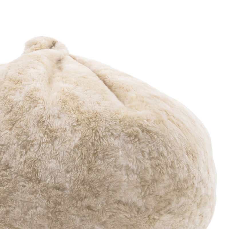 Pouf en fausse fourrure - Marron