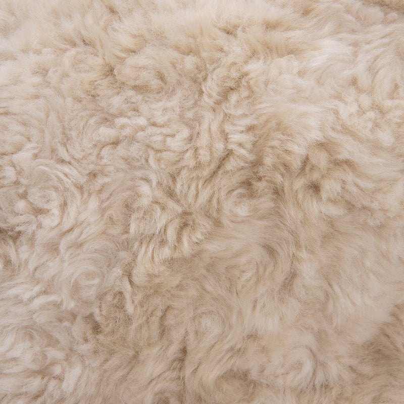 Pouf en fausse fourrure - Marron