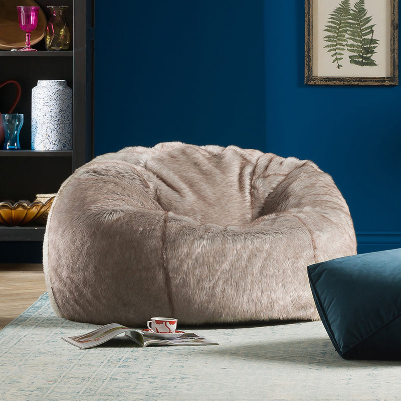 Pouf en fausse fourrure - Lapin