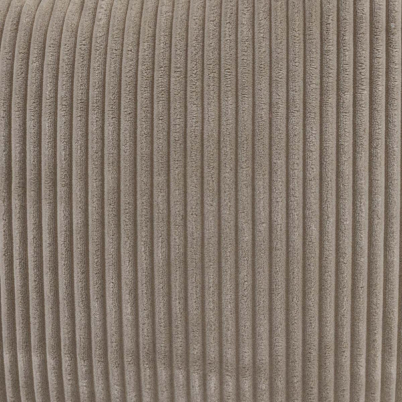Pouf classique Kingston en velours côtelé XL, pierre