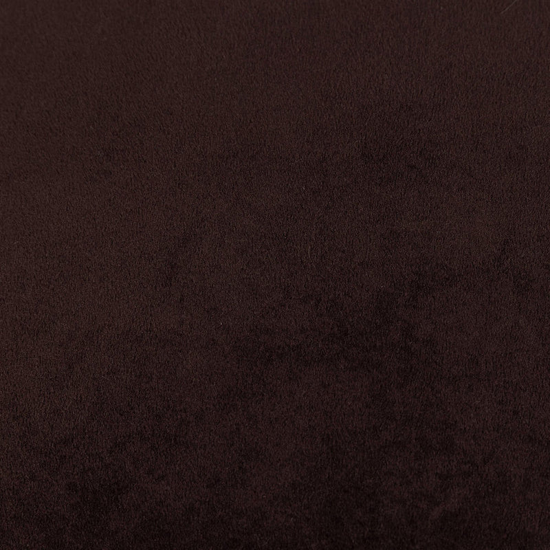 Tabouret carré Amara en velours - Marron