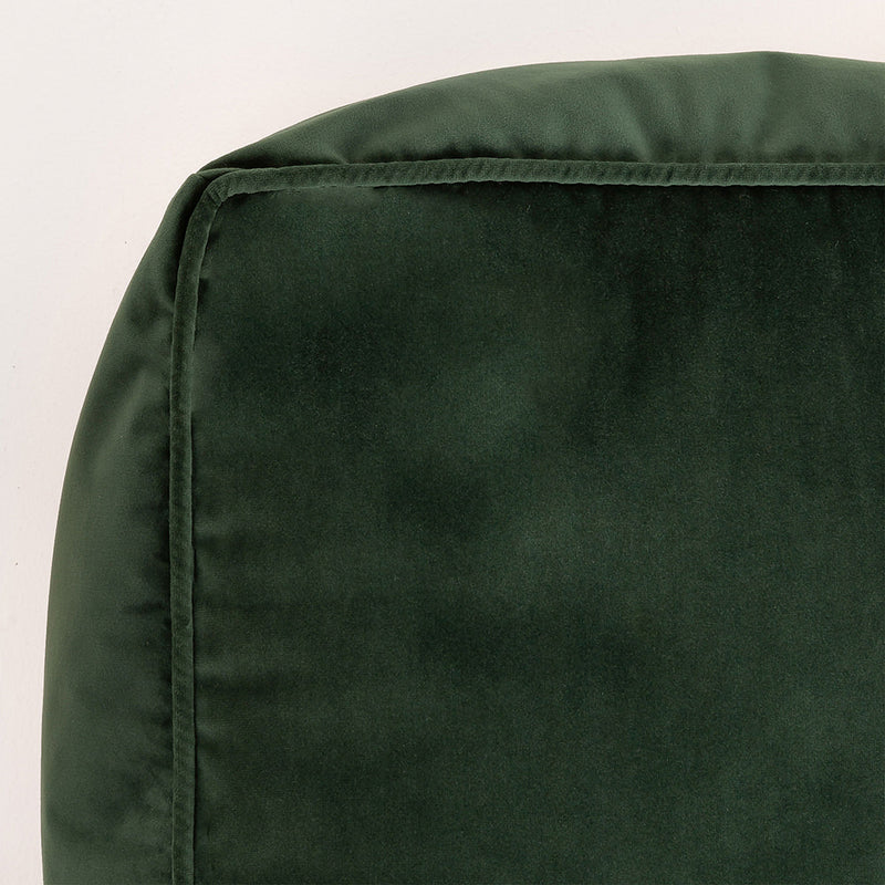 Pouf carré Amara Velvet - Vert Forêt