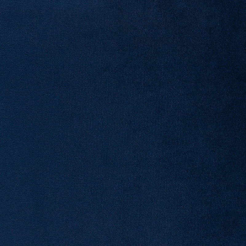 Repose-pieds Amara carré en velours, bleu marine