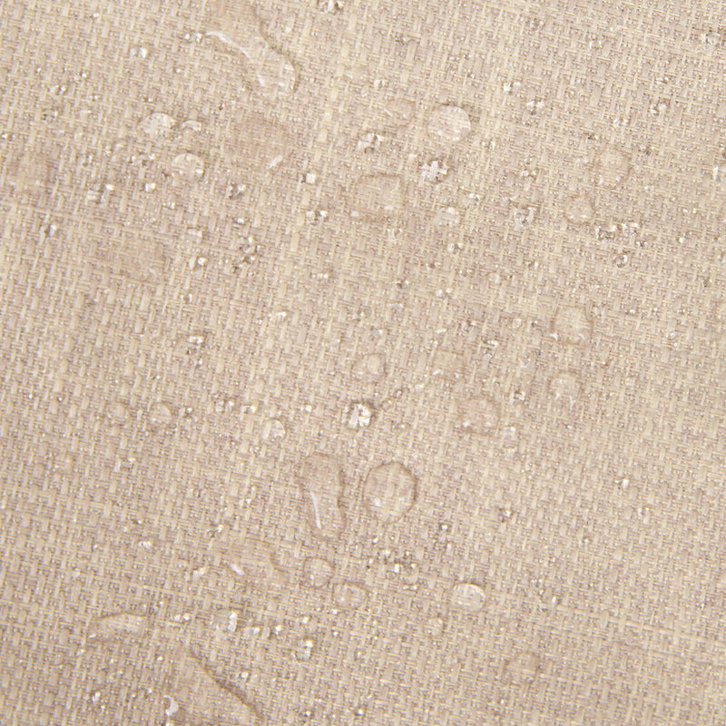 Pouf carré, en tissu, pour l'extérieur, Amara, naturel