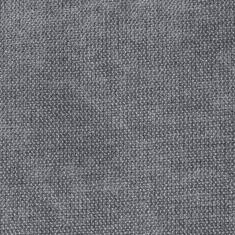 Pouf rond Milano en tissu chenille, gris
