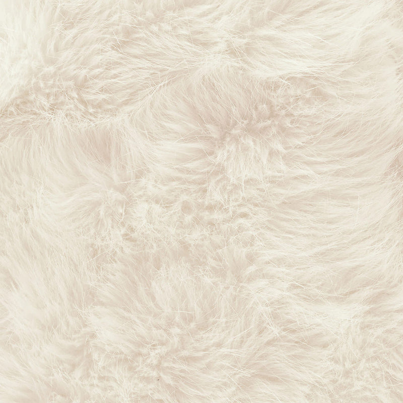 Pouf Géant Fauteuil Poire en Fausse Fourrure - Beige