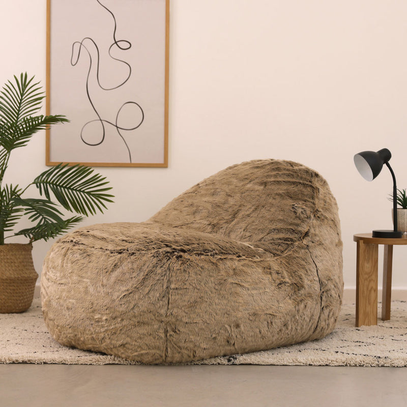 Pouf Géant en Fausse Fourrure Dream Lounger - Vison