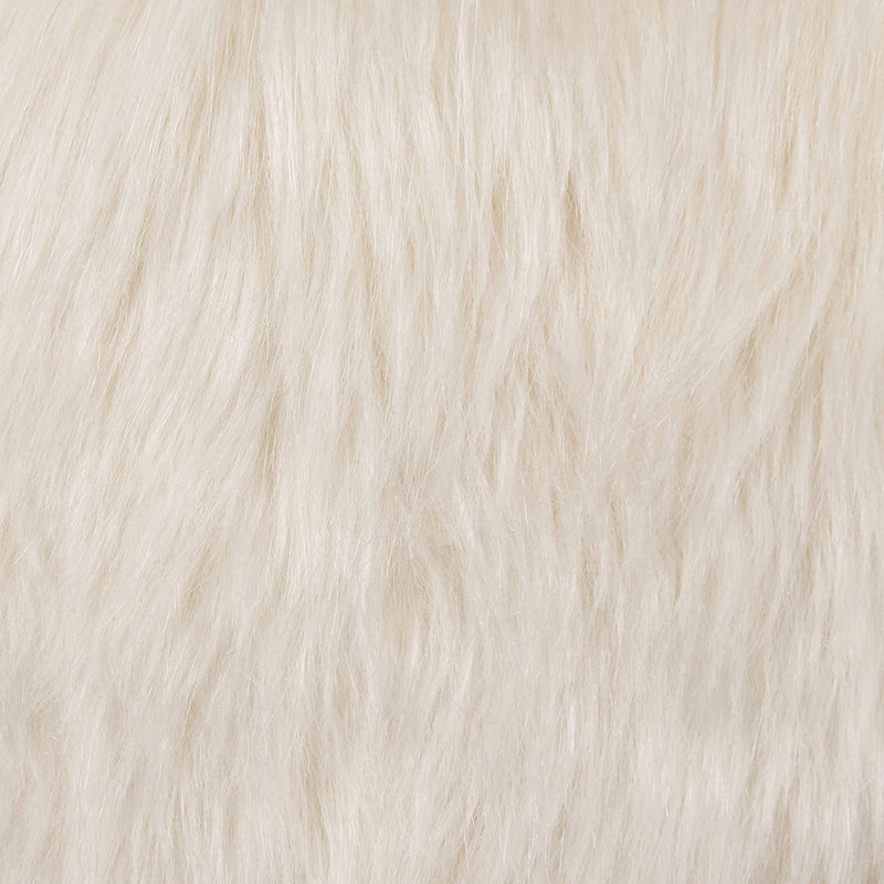 Pouf Classique En Fausse Fourrure De Luxe Pour Enfants Kingston - Beige