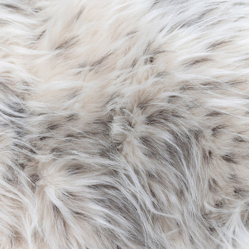 Pouf classique en fausse fourrure de luxe Kids Kingston - Léopard des neiges