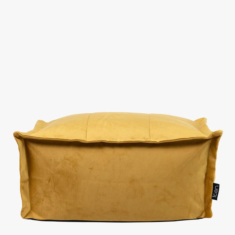 Vita Repose-pieds en velours – Jaune ocre