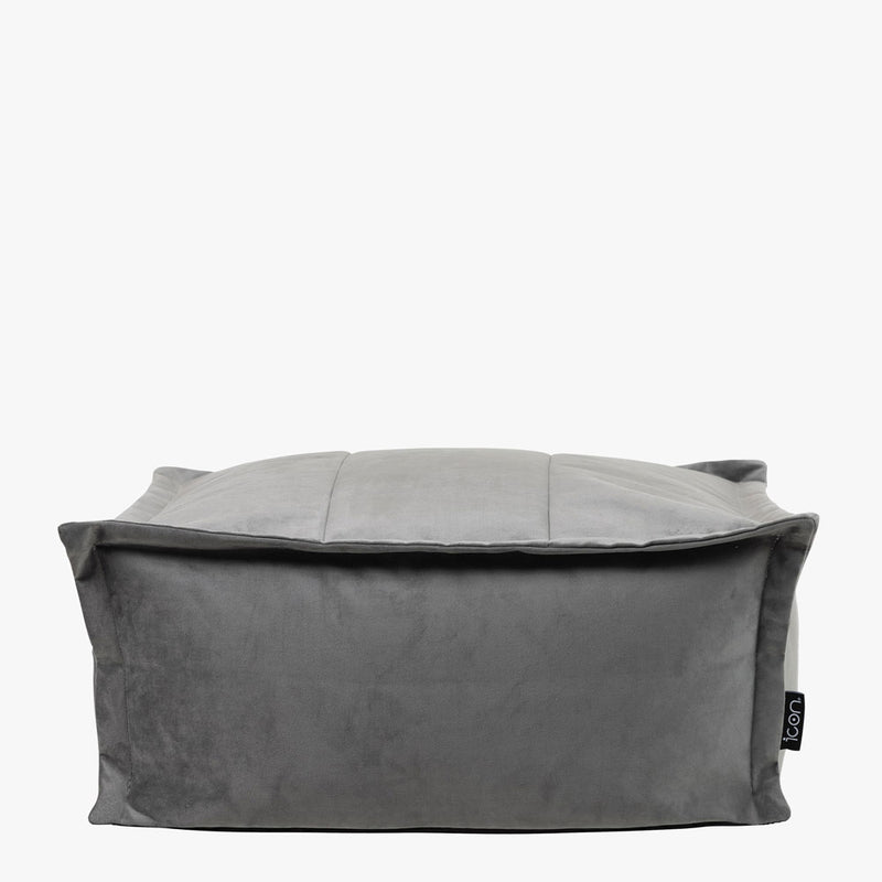Repose-pieds Vita Velvet - Gris anthracite