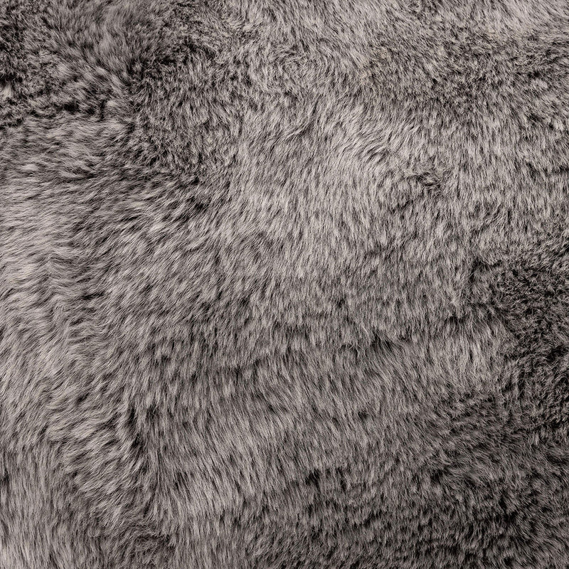 Pouf Kenai Cloud deux places en fausse fourrure - Loup arctique