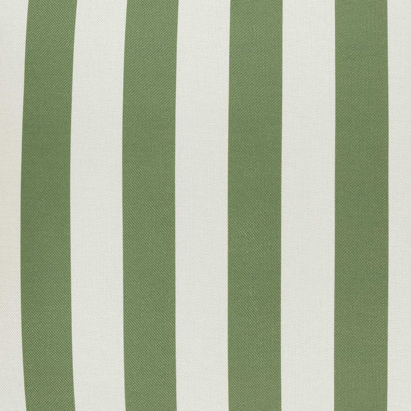 Pouf Nova en tissu, bandes vertes