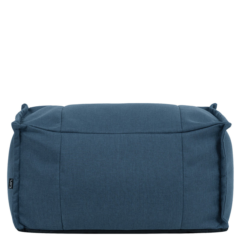 Pouf Bud en oléfine, bleu denim