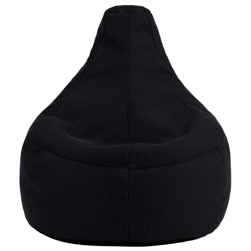 Fauteuil poire inclinable Gaming Performance en maille, noir nuit