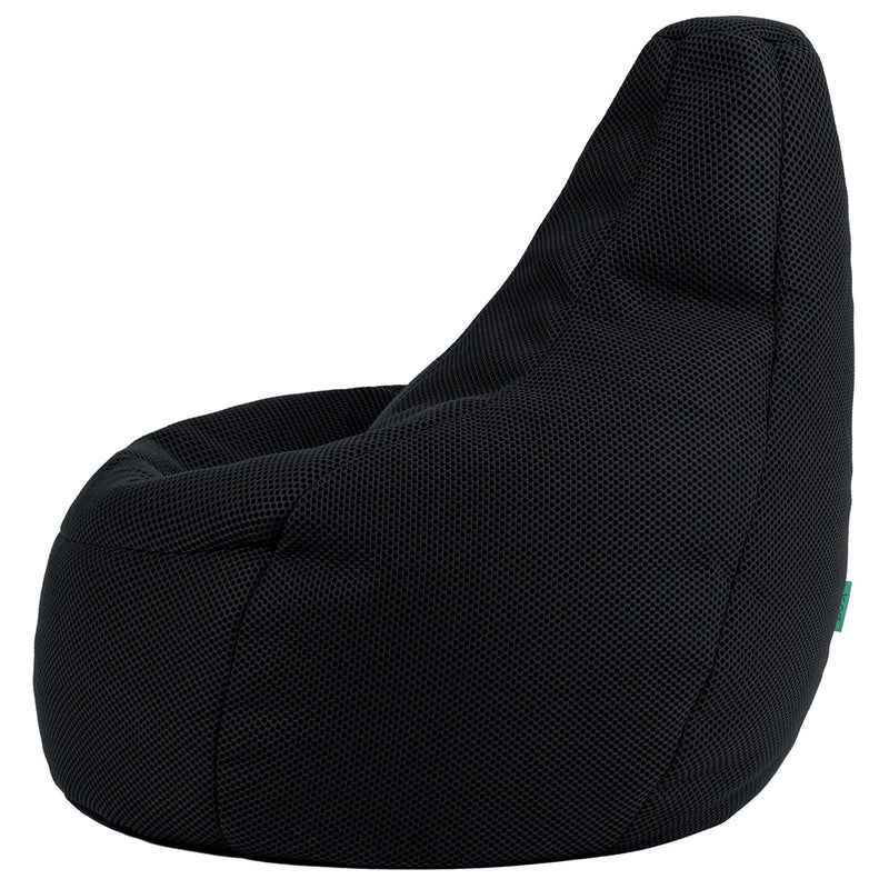Fauteuil poire inclinable Gaming Performance en maille, noir nuit