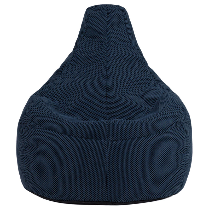 Fauteuil poire inclinable Gaming Performance en maille, bleu marine