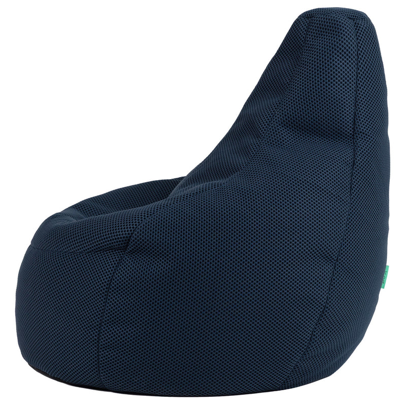 Fauteuil poire inclinable Gaming Performance en maille, bleu marine