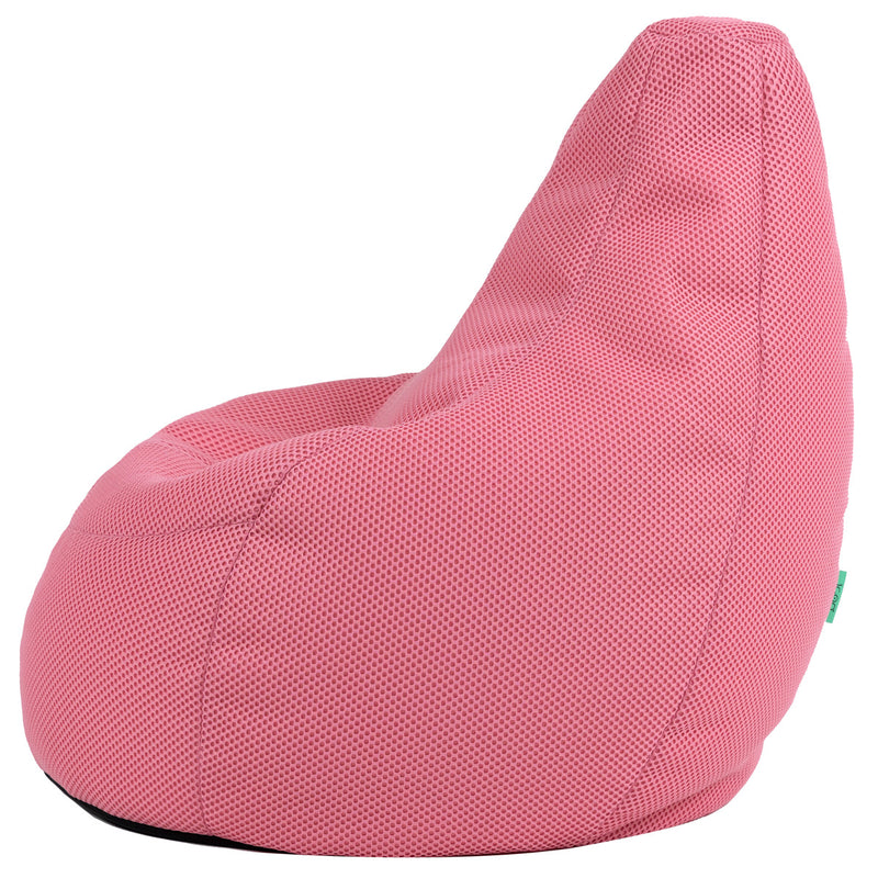 Fauteuil poire inclinable Gaming Performance en maille, rose